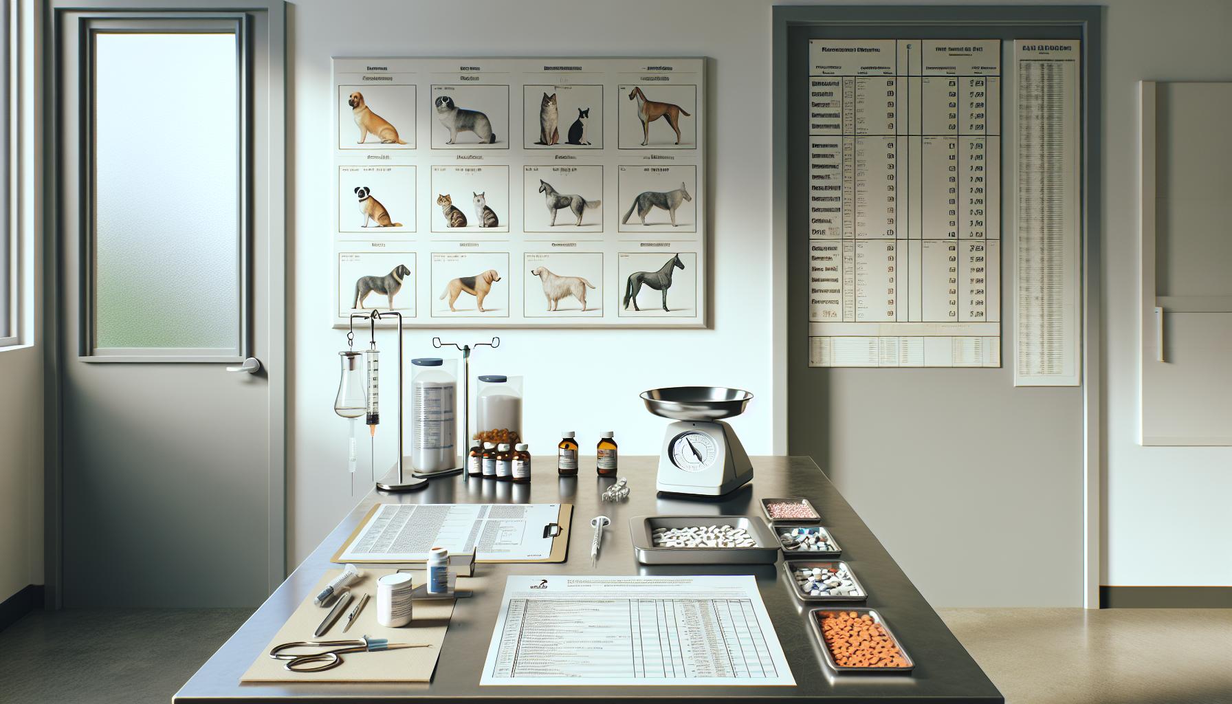 Doseringstabeller för olika djurarter